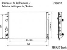 RADIADOR AGUA RENAULT SCENIC 2.0/1.9 TD